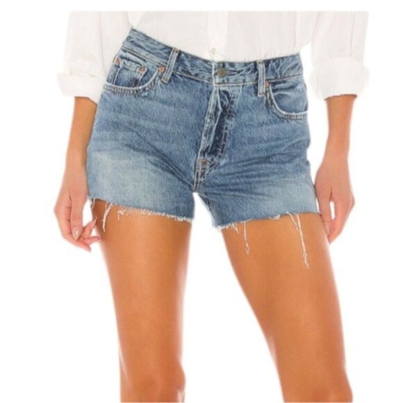 Grlfrnd Dominique High-Rise  Cutoff Shorts - Picture 1 of 4